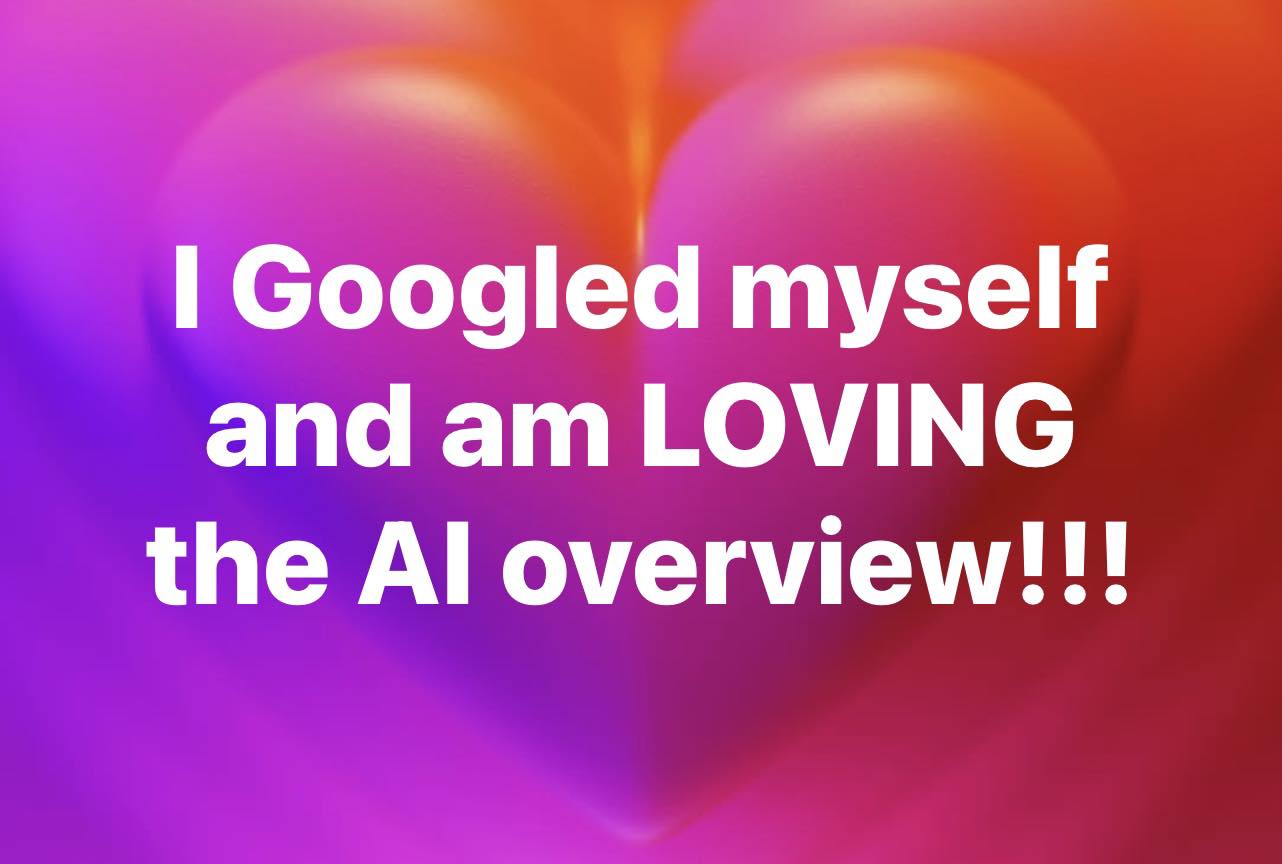Jo - I Googled myself and I LOVE the AI overview!!!!! “AI Overview Jo ...