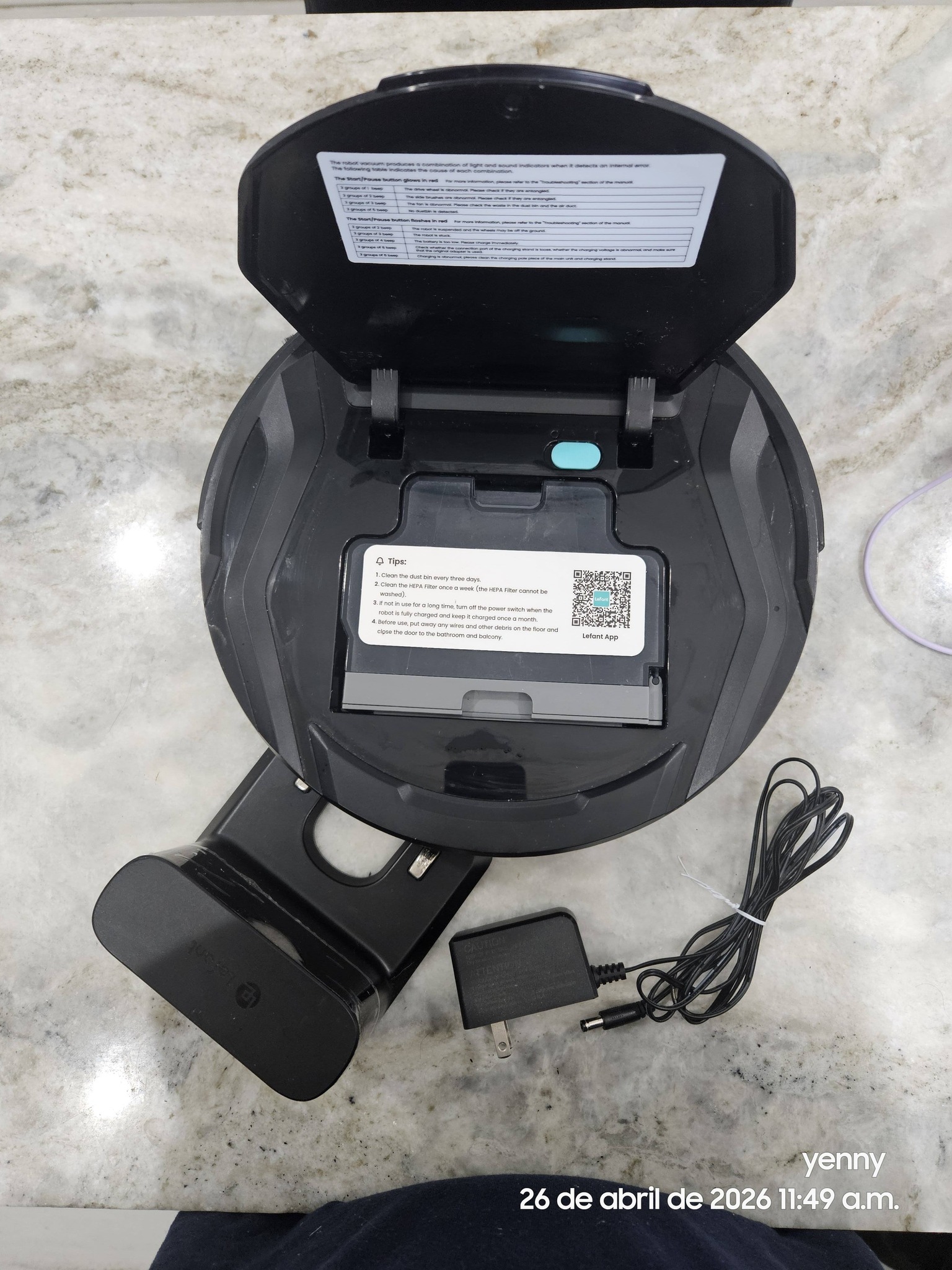 LEFANT Robot Aspirador M210 Pro Con Succión De 2200 Pa, 120 Min De Autonomía, App Y Alexa, Ideal Para Mascotas