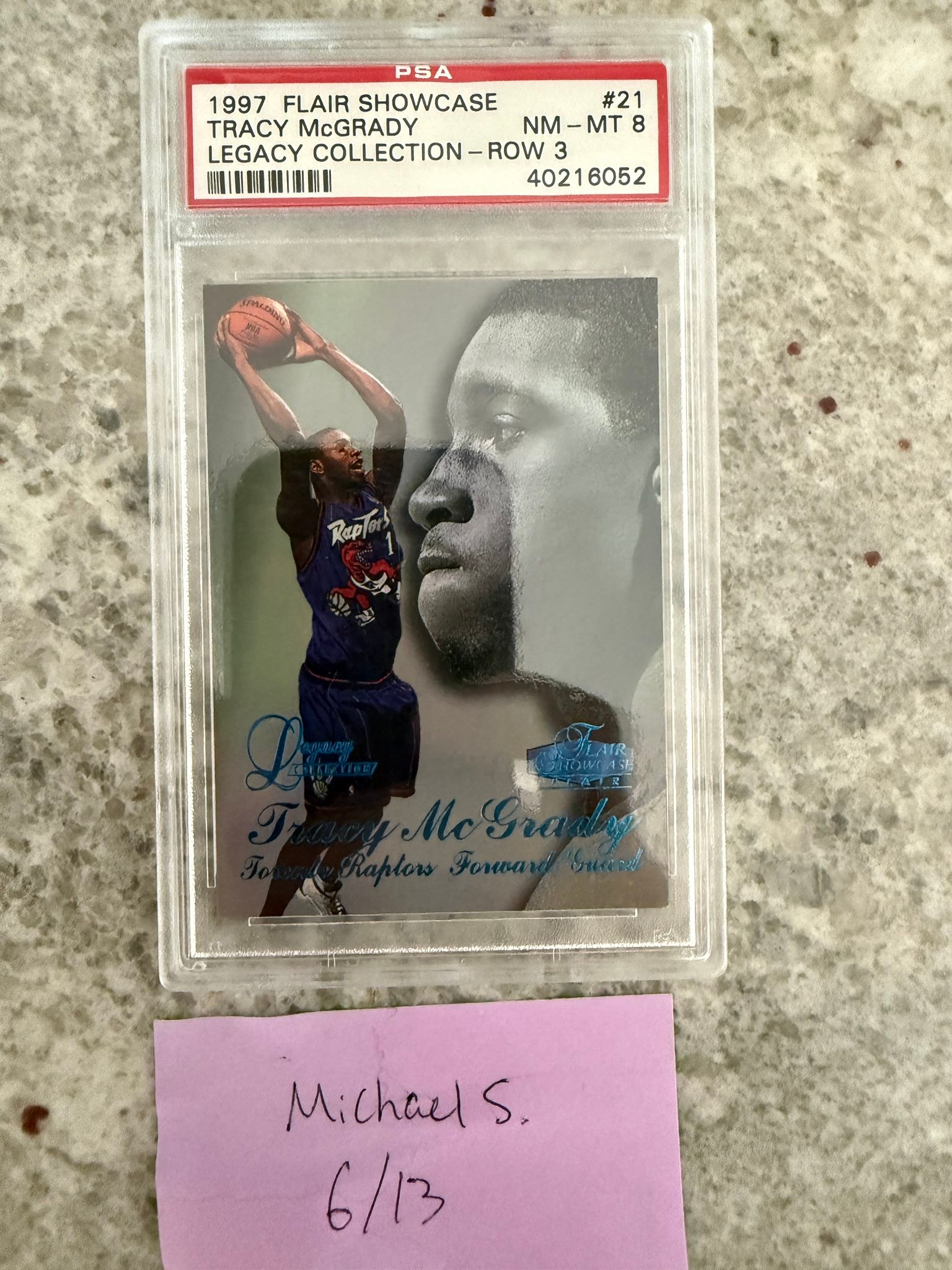 1997 Flair Showcase Tracy McGrady RC for sale