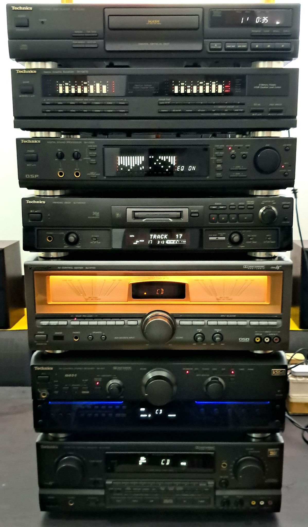 TECHNICS SB-F75 Technics Honeycomb Disc Speaker System SBEF75 © ٥