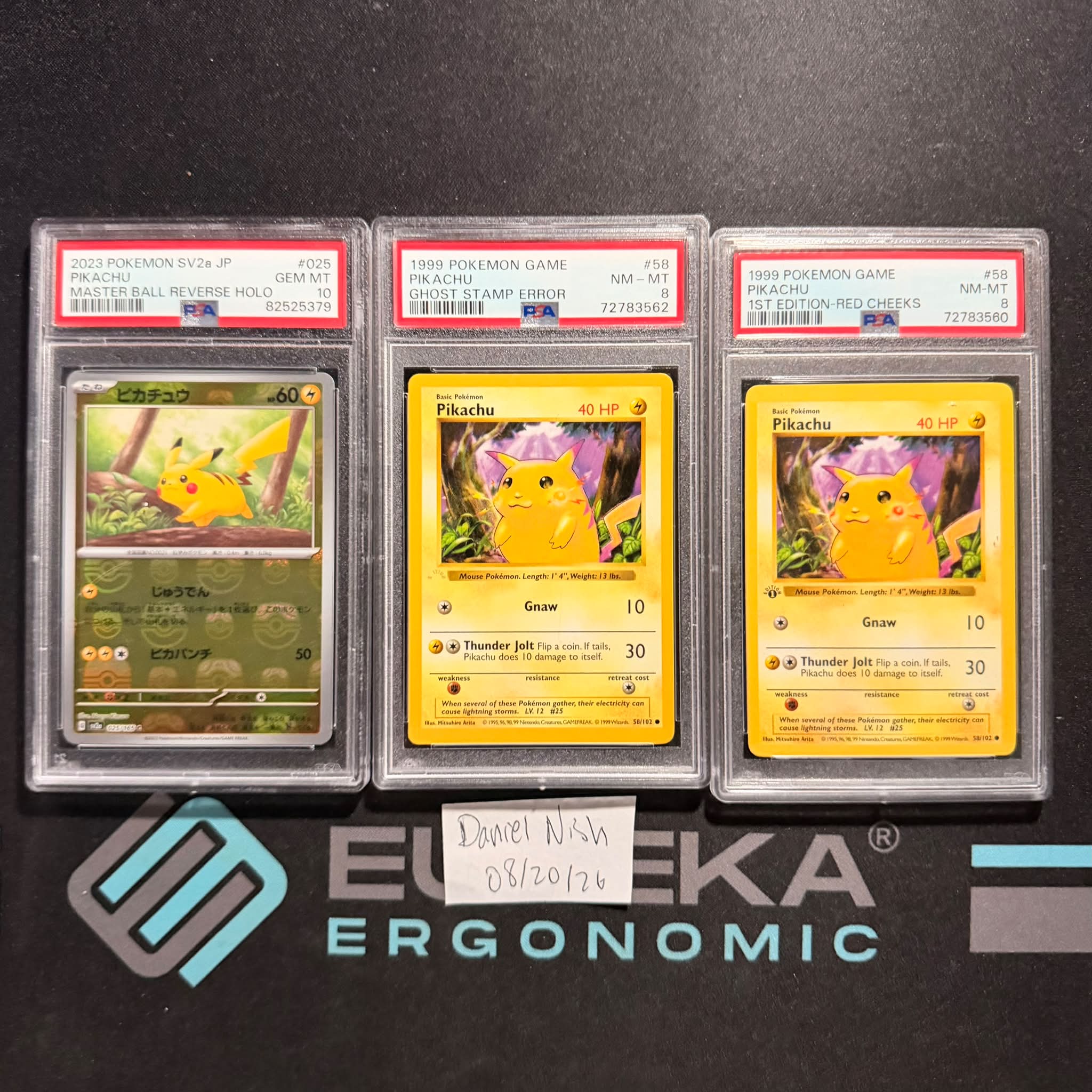 PSA 9 1st Edition Yellow Cheeks Pikachu Pokémon Card for Sale