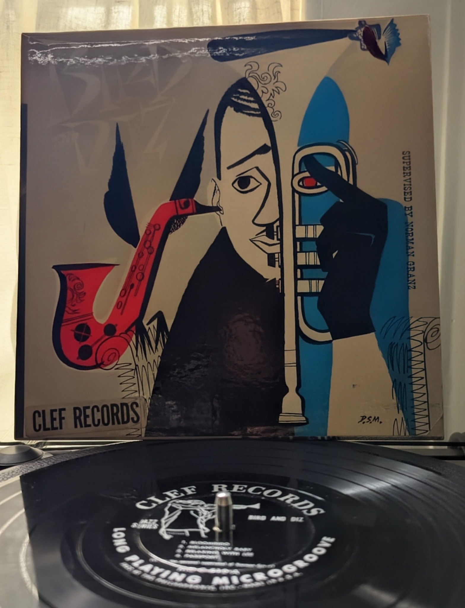 One for International Jazz Day Bird and Diz, first US pressing (1952)
