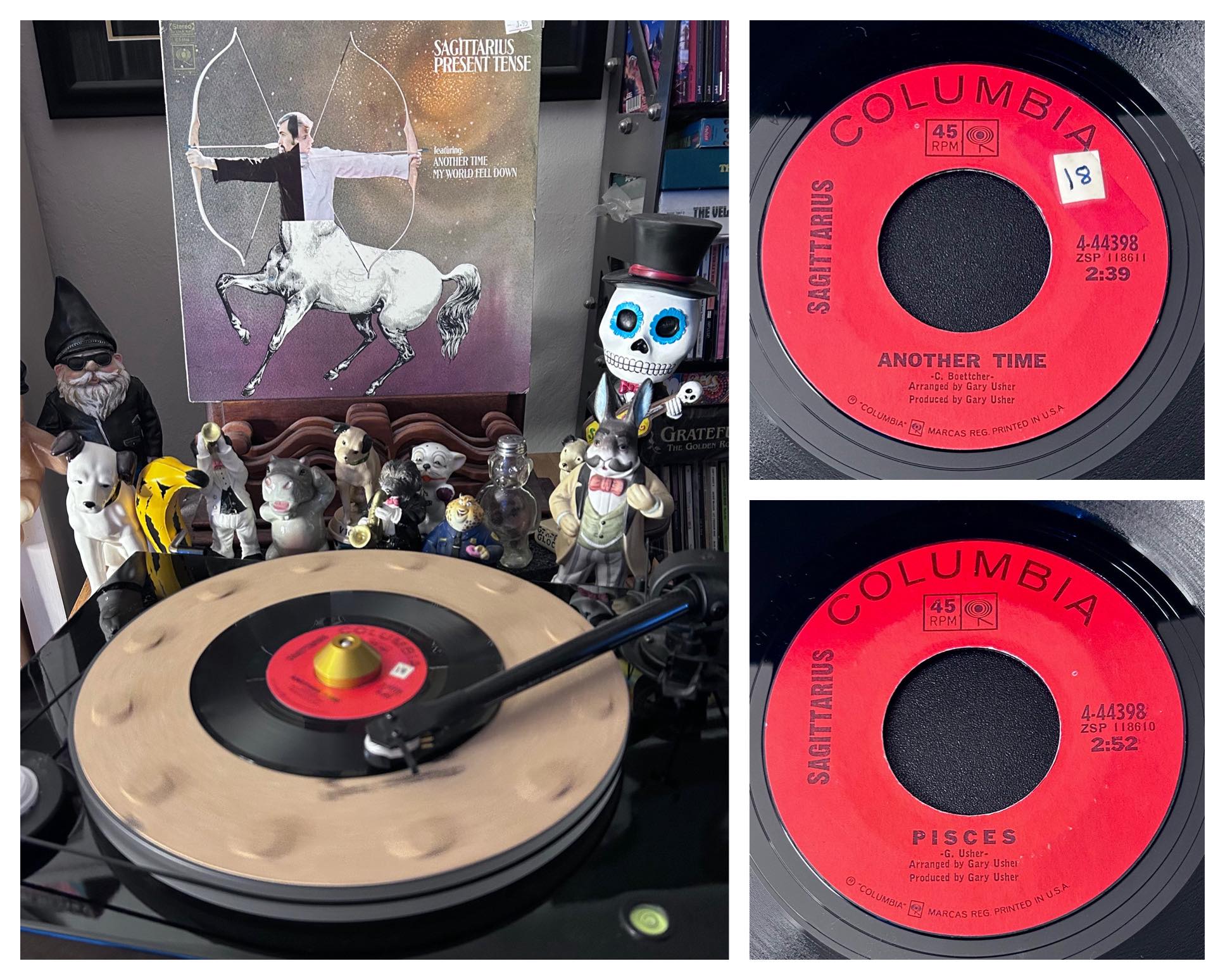 Rare Gary Usher and Sagittarius 45 rpm single found at thrift store