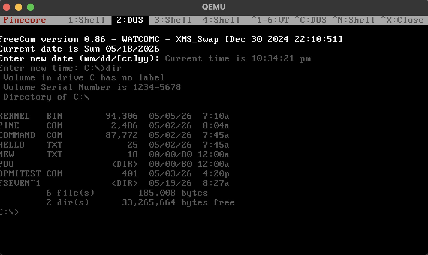 Electron Hal/OS kernel runs CP/M and MSX DOS