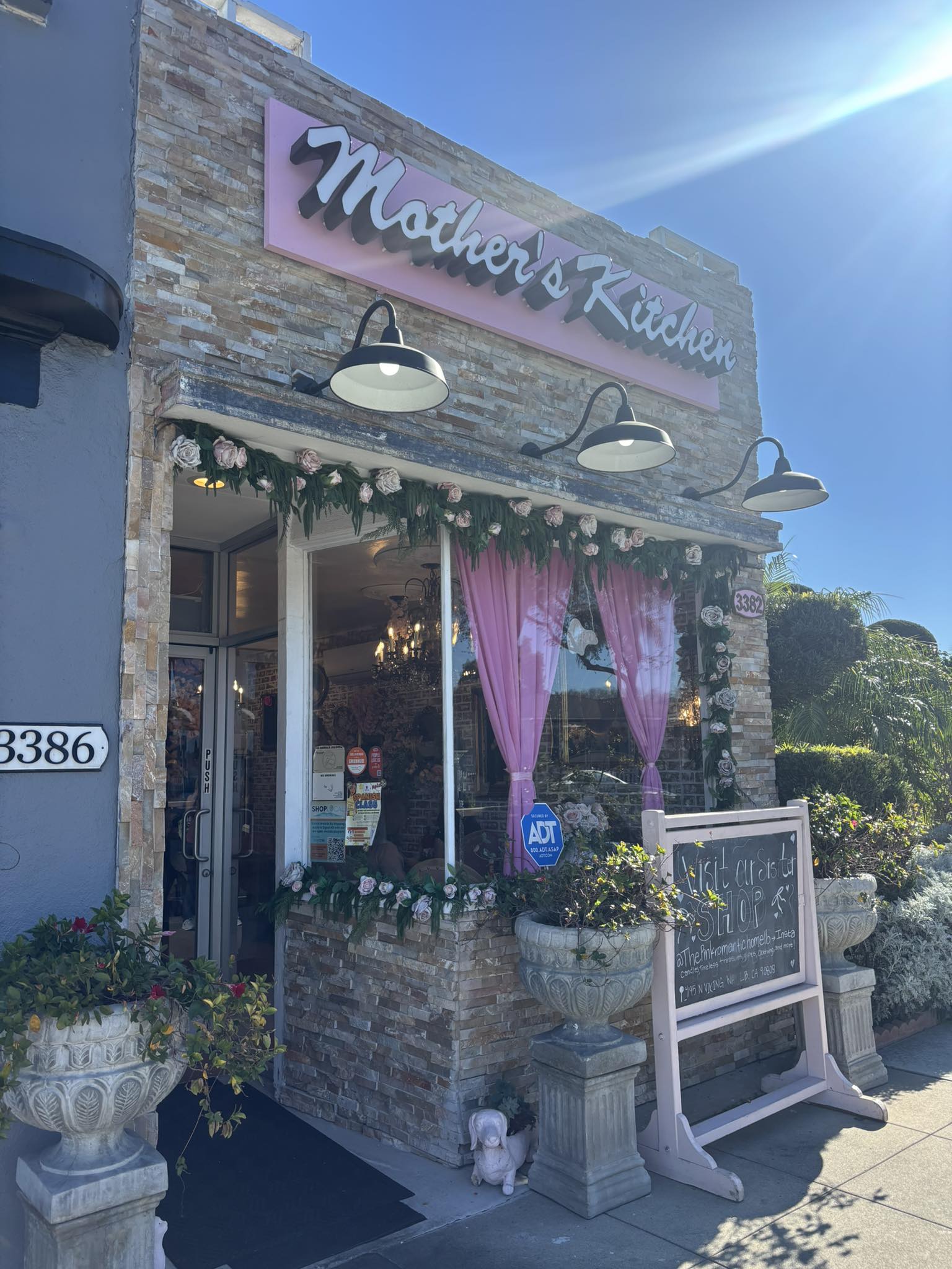 Delicious breakfast at mother