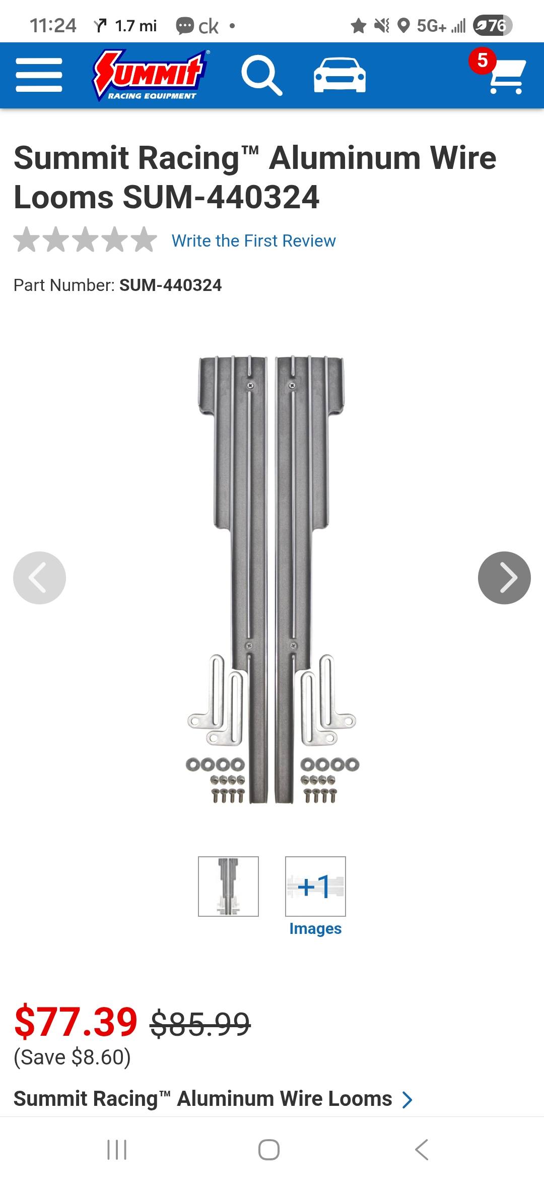 Moroso 72143 Spark Plug Wire Loom, Valve Cover Mount, 7-9 mm