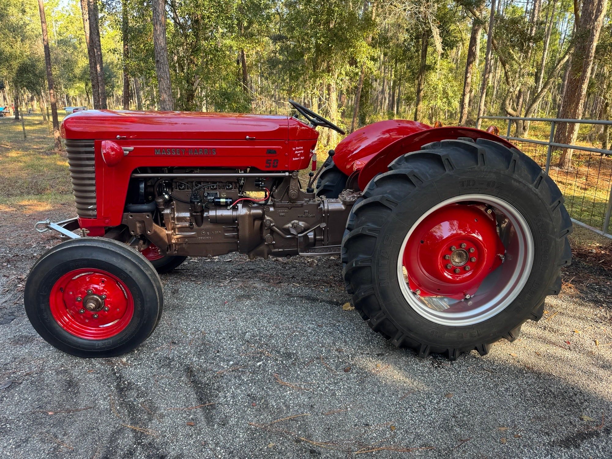 Nicely restored 1956 Massey Ferguson 50 High Clearance tractor in