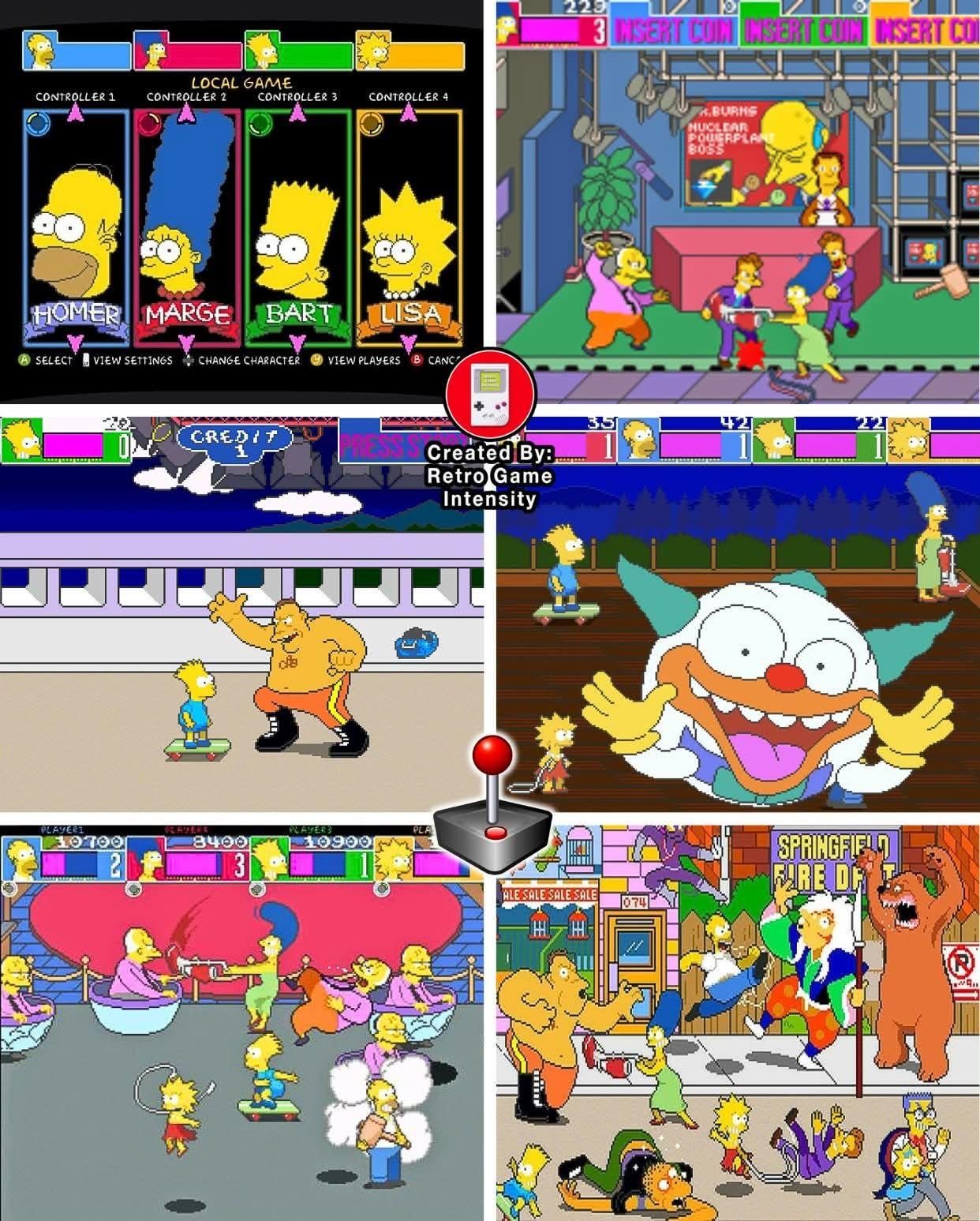 The Simpsons Japanese arcade flyer