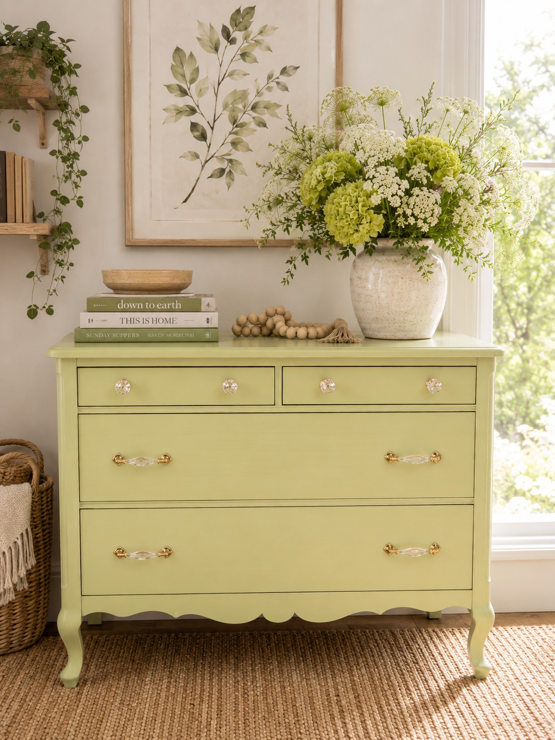 green dresser bedroom Wilkins Laurel The chest comes with fixing to be attached to the wall. Classic 44" Green Wood 3-Drawer