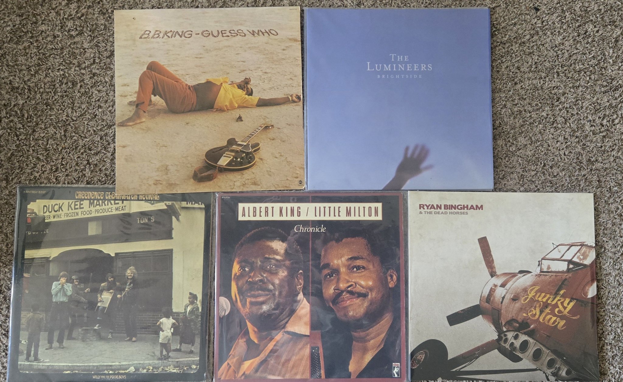 Recent vinyl record haul collection