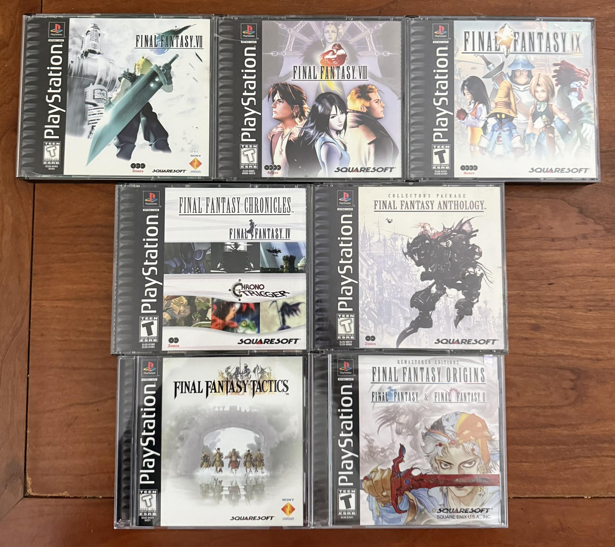 PS1 final fantasy collection! PINALFANTAST.VI NTASY.VI PINALFA 第 