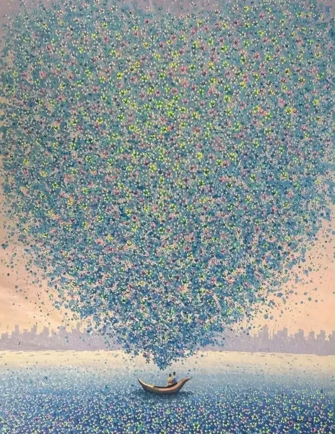 Je Shen, Jiangxi, China, is a contemporary artist celebrated for