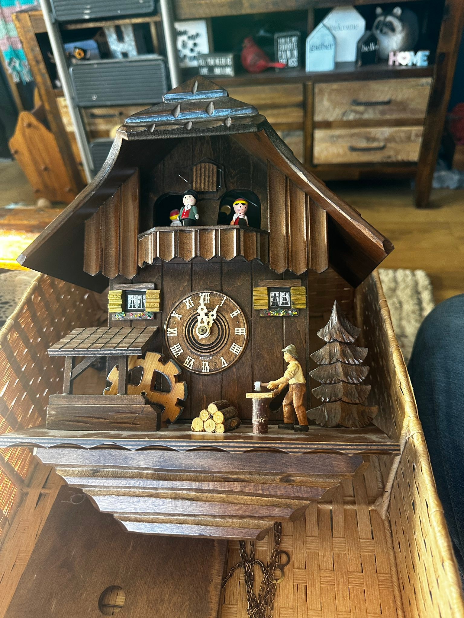 What is the information and specs of a one day cuckoo clock made