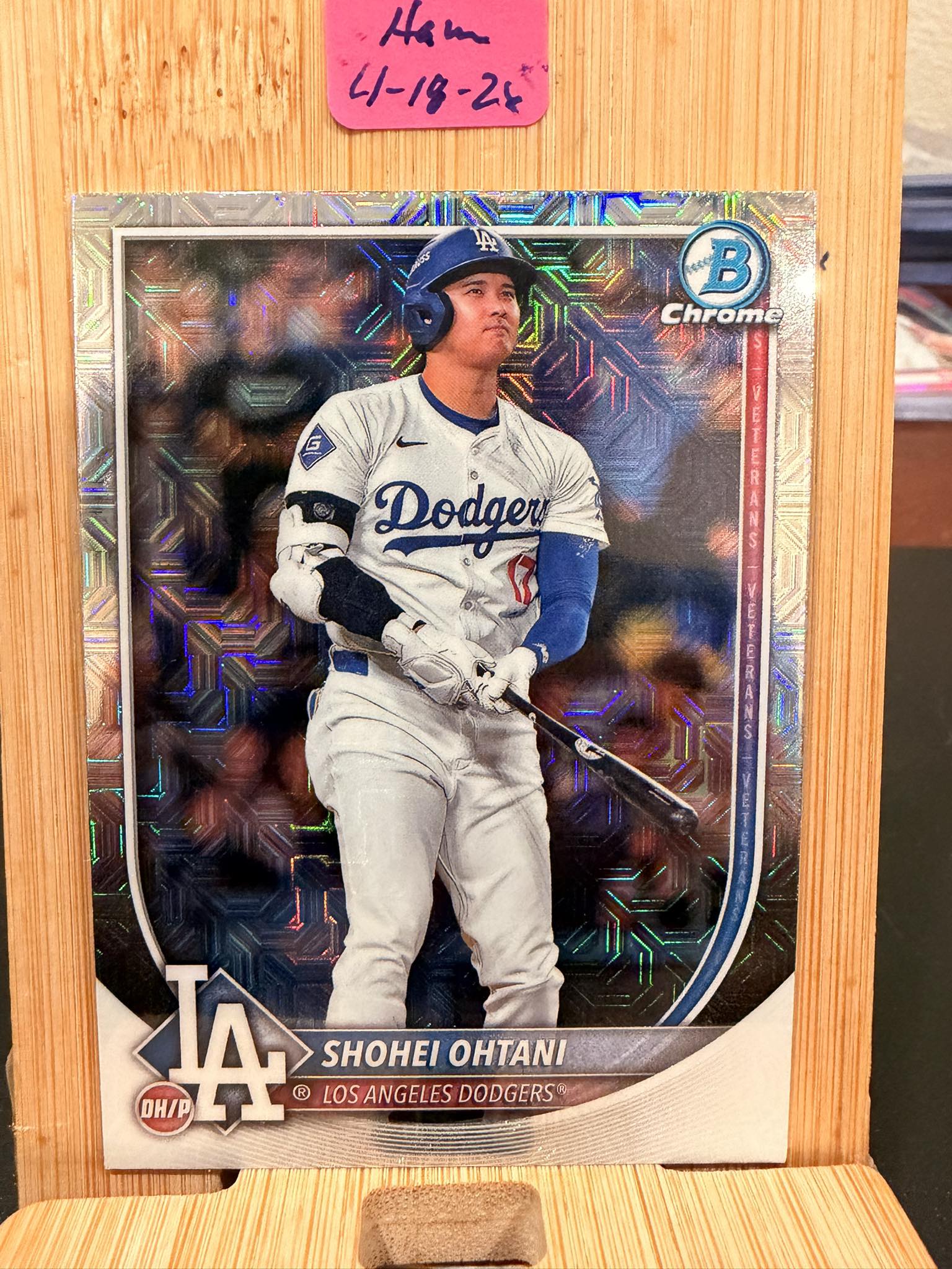 Shohei Ohtani Bowman Chrome Mojo auction