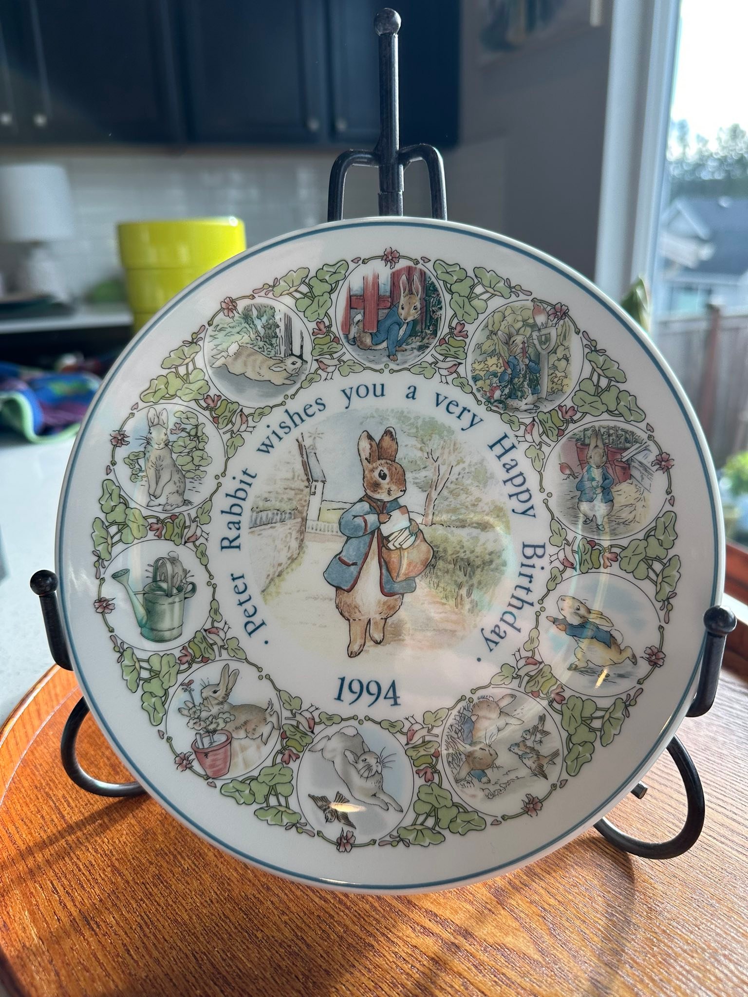 Vintage Peter Rabbit plate and cup from the early 80s
