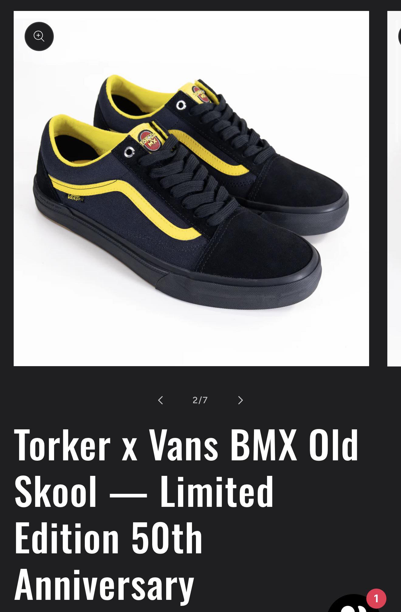 Torker X Vans BMX Old Skool Limited Edition 50th Anniversary shoes 
