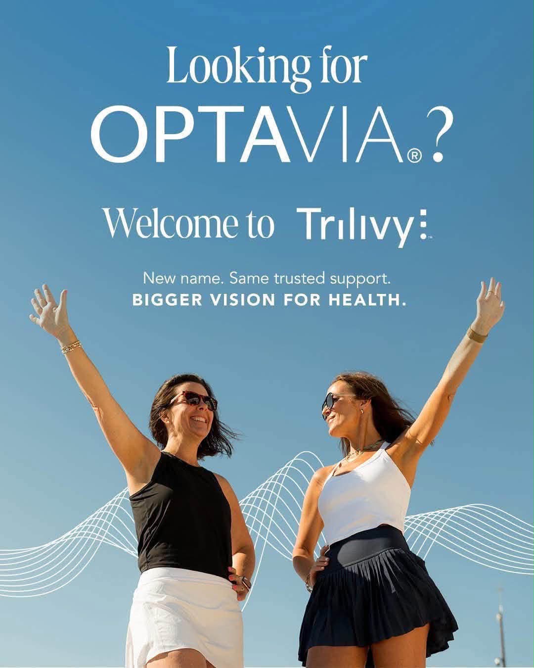 🚨 Big news! 🚨 . OPTAVIA has officially rebranded to TRILIVY! 🎉 . This is more than a name change, exciting updates are on the way, including NEW foods! 🙌 I can't