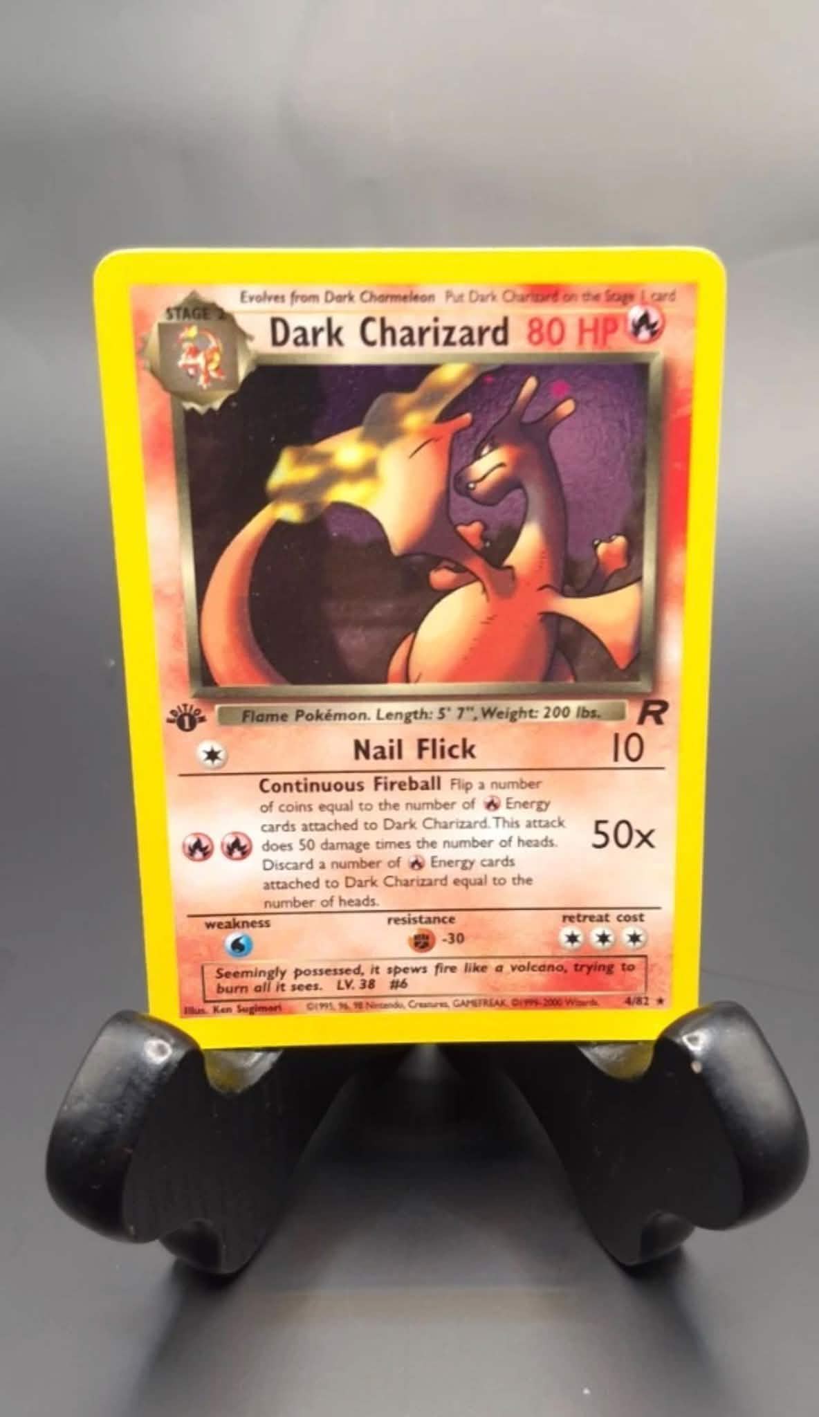dark charizard pokemon card price Pokmon Team Rocket Holo 4/82  Grail Collectibles AZ Featuring a striking image of the captivating character Collecting rare dark charizard card