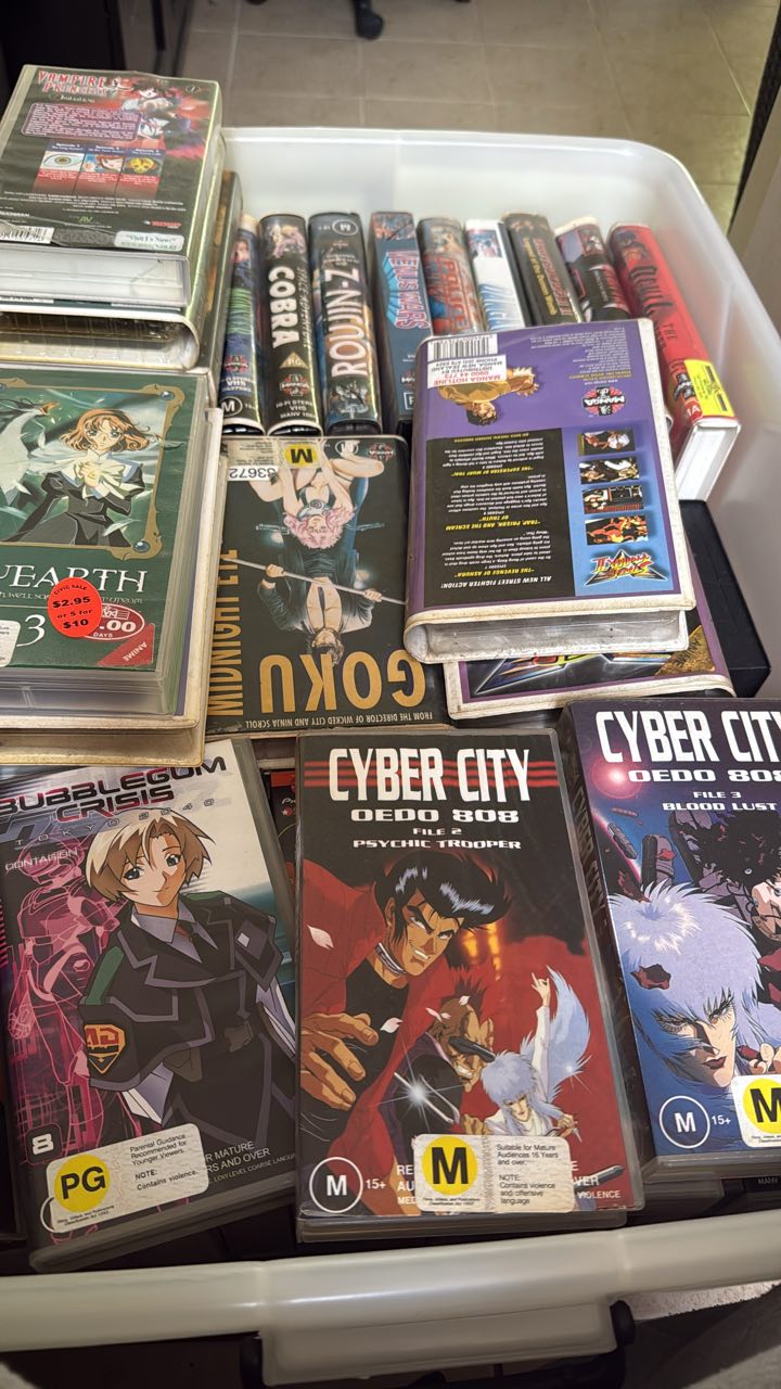 Rediscovering old anime VHS collection from the 90's