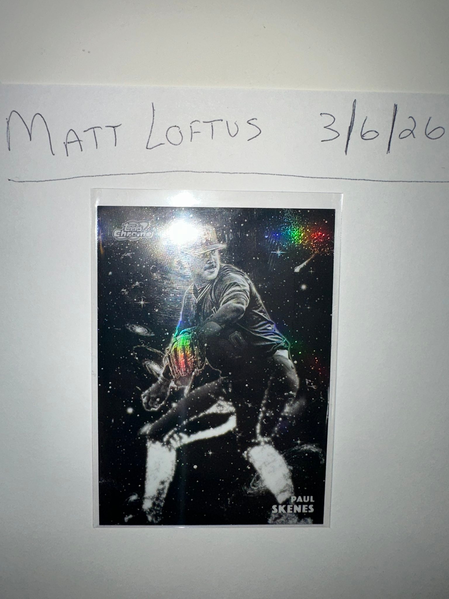 2025 Topps Chrome Cosmic Paul Skenes SSP card for sale