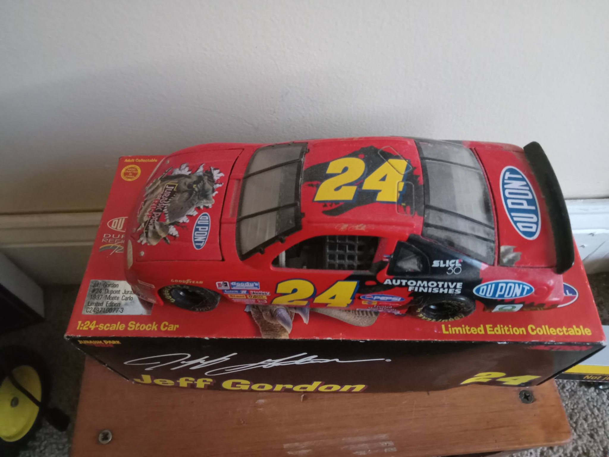 1/24th Jeff Gordon jurassic park car $40 shipped obo