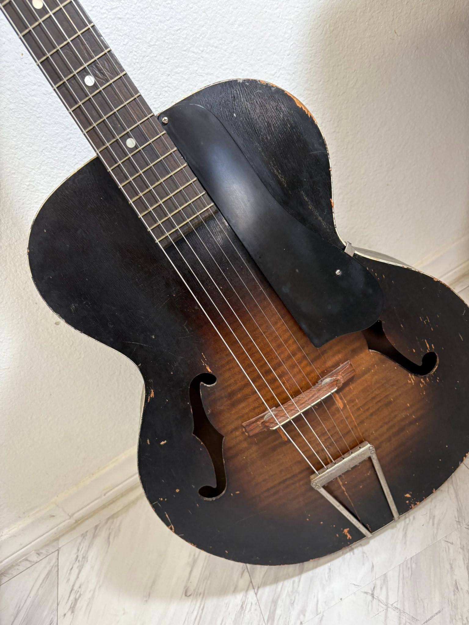 Restored 1937 Harmony Monterey guitar