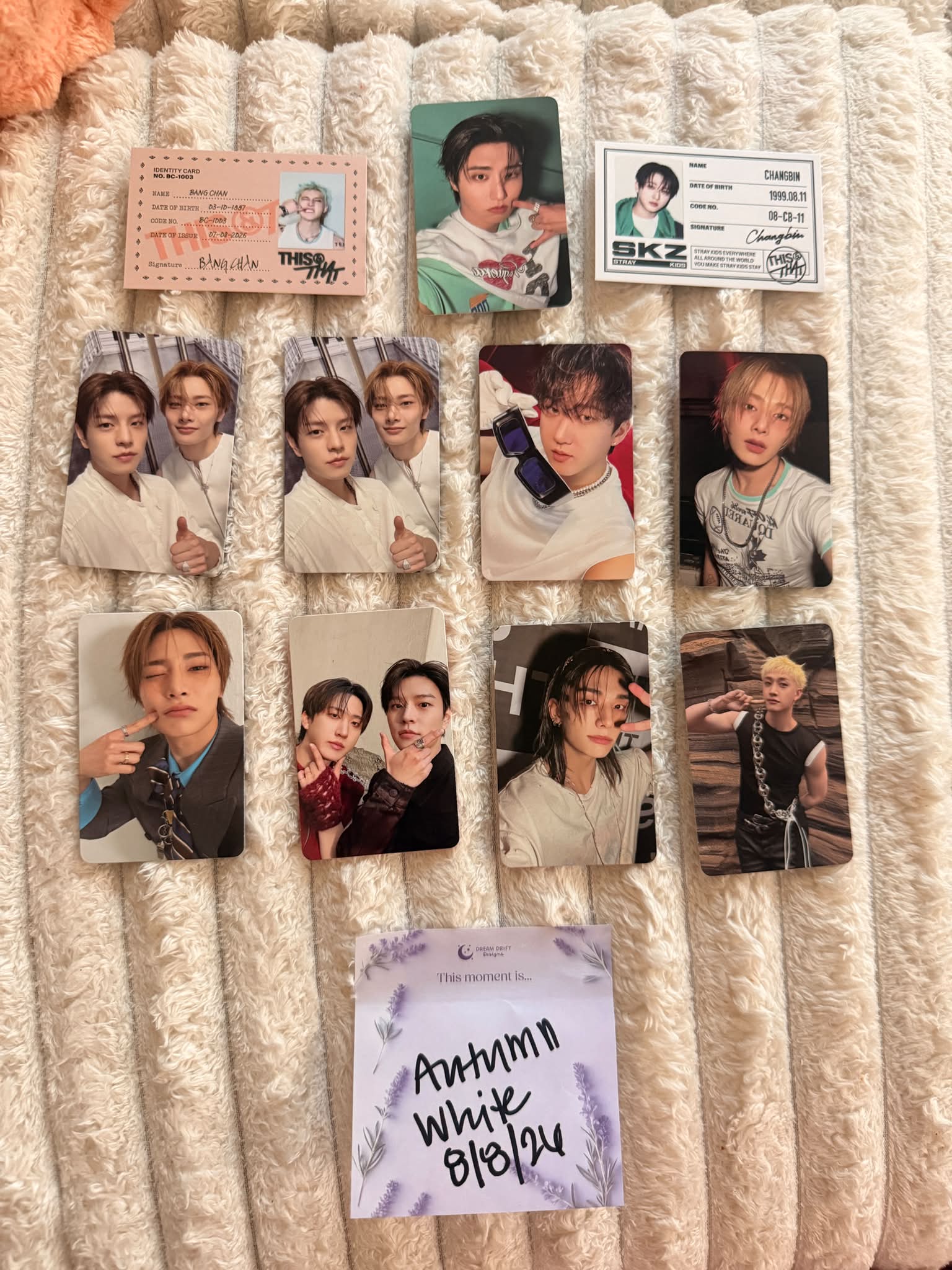 Stray Kids Hyunjin ID and Target photo card trade wanted