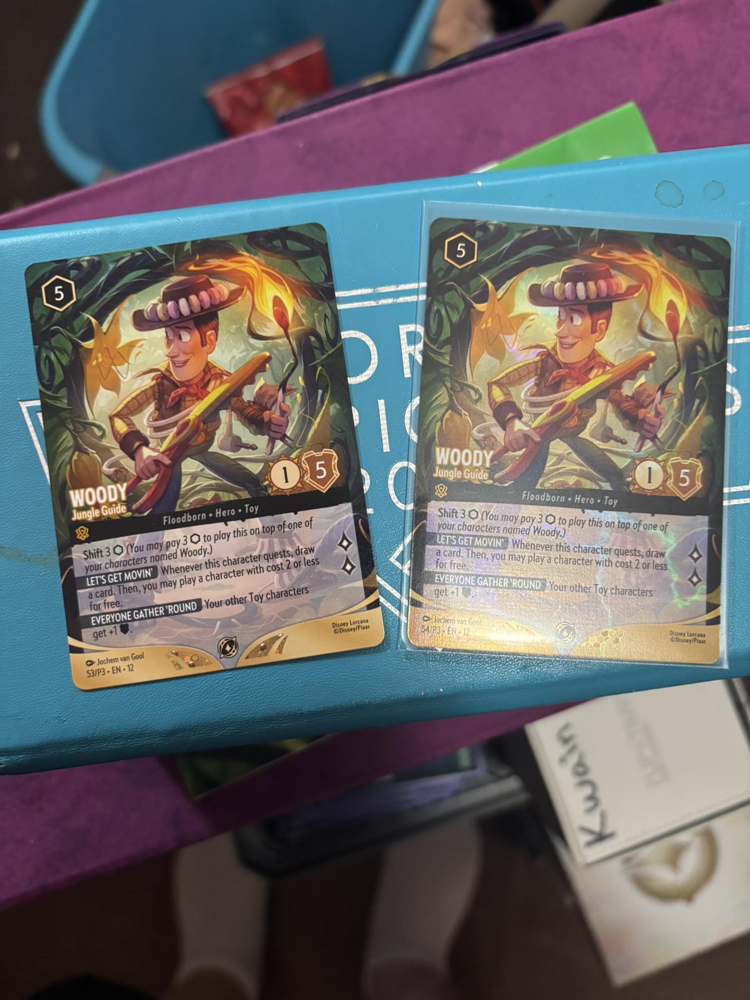 ウッディ　エンチャ　foil Foil Woody Champion mat from Disney Lorcana TCG