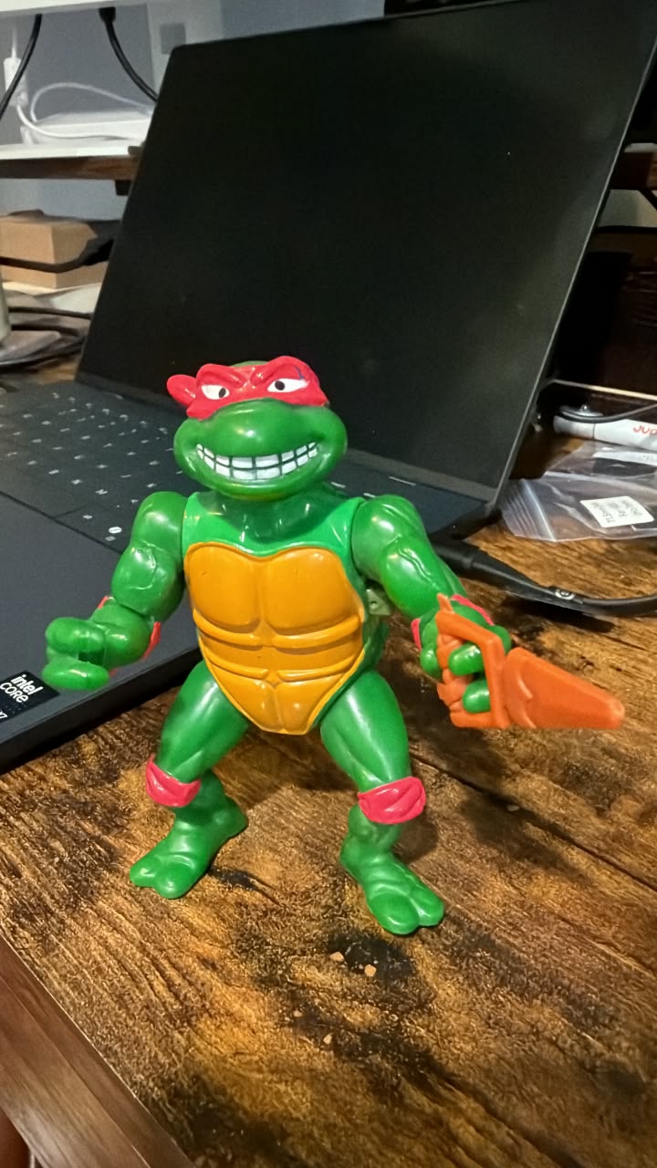 Raph's Turtle Dragster toy packaging art from 1991