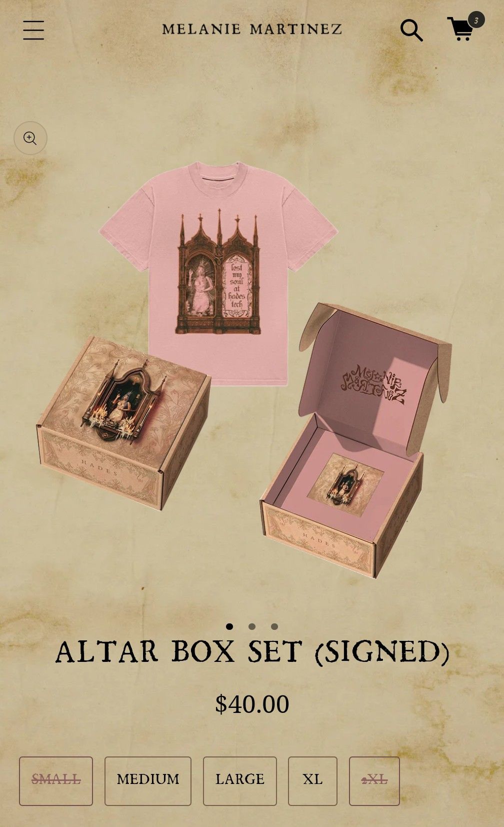What is included in the signed CD box sets of Melanie Martinez's