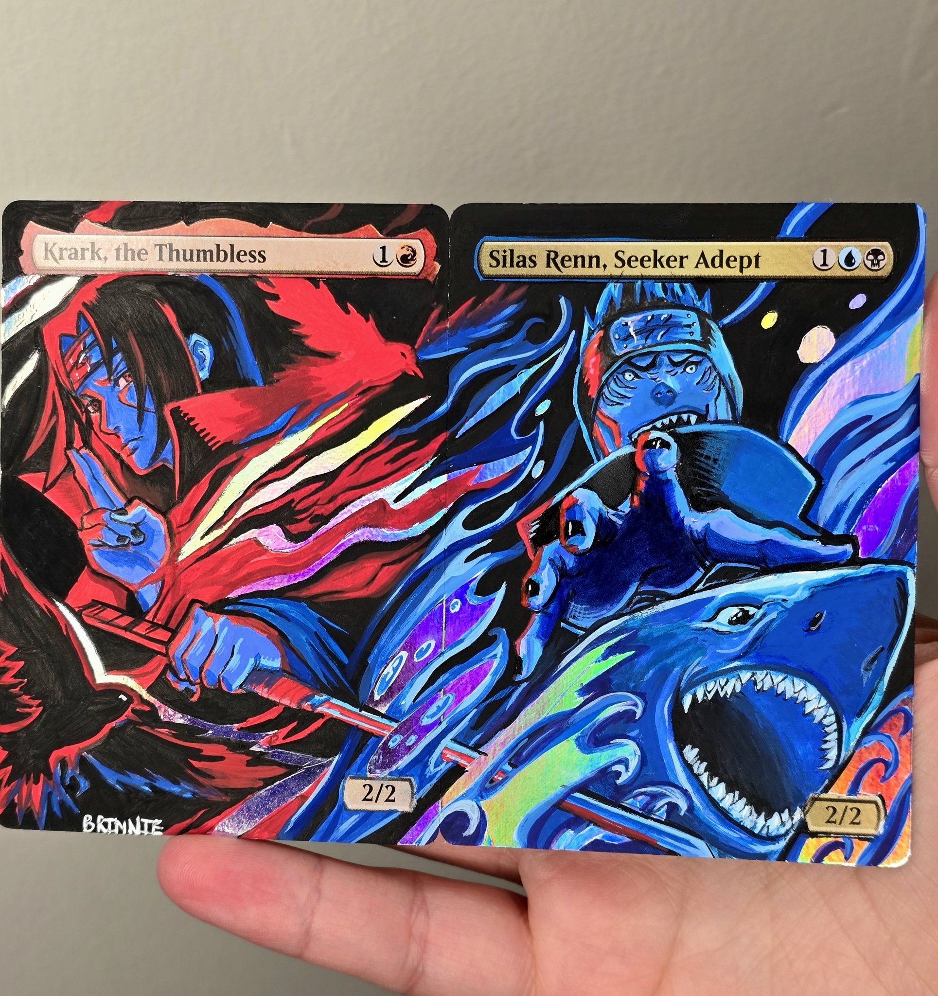 Itachi and Kisame commander set by Brinniemakes