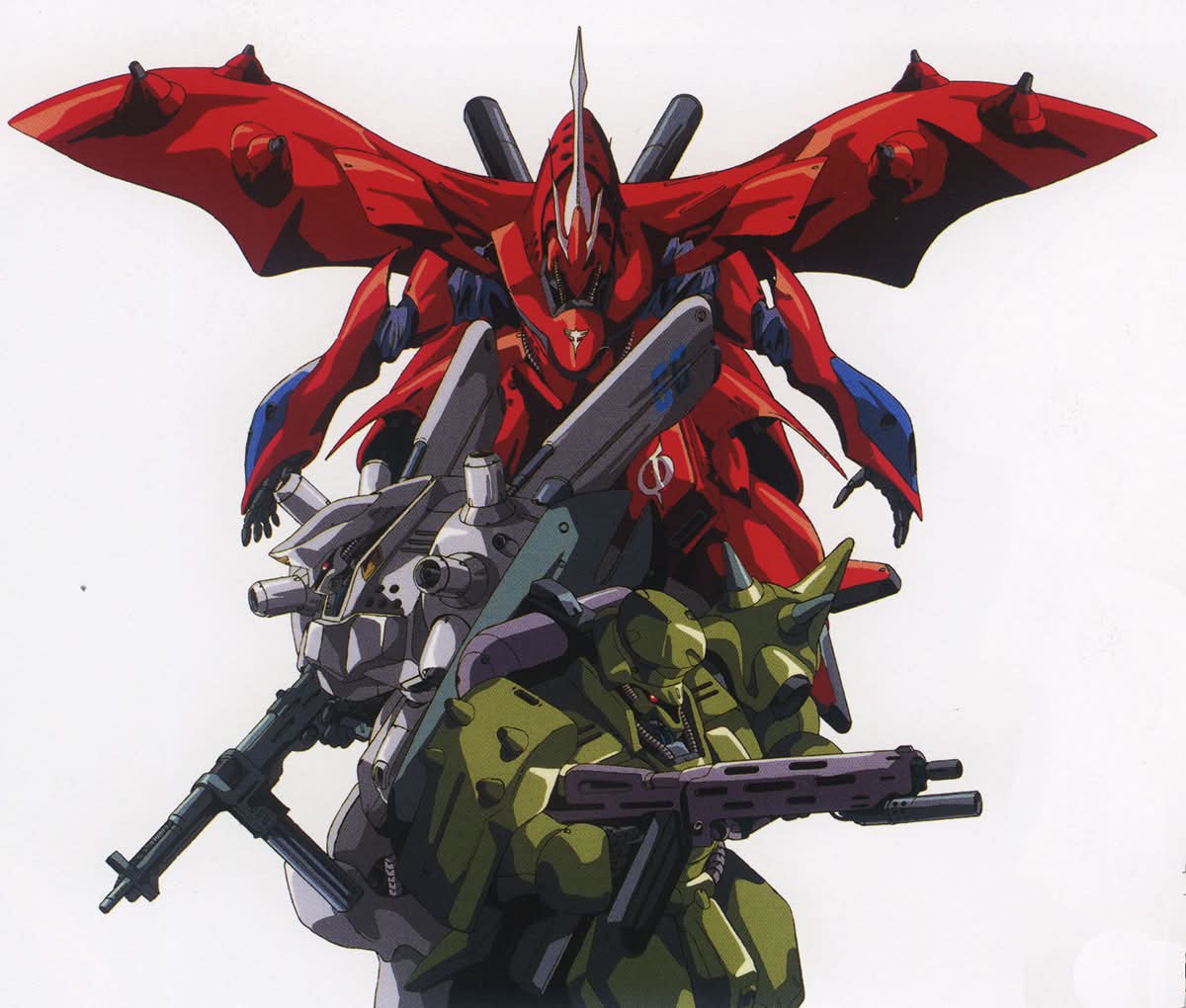 MSN-04 II Nightingale MSN-03-2 Psycho Doga Geara Doga Kai / by