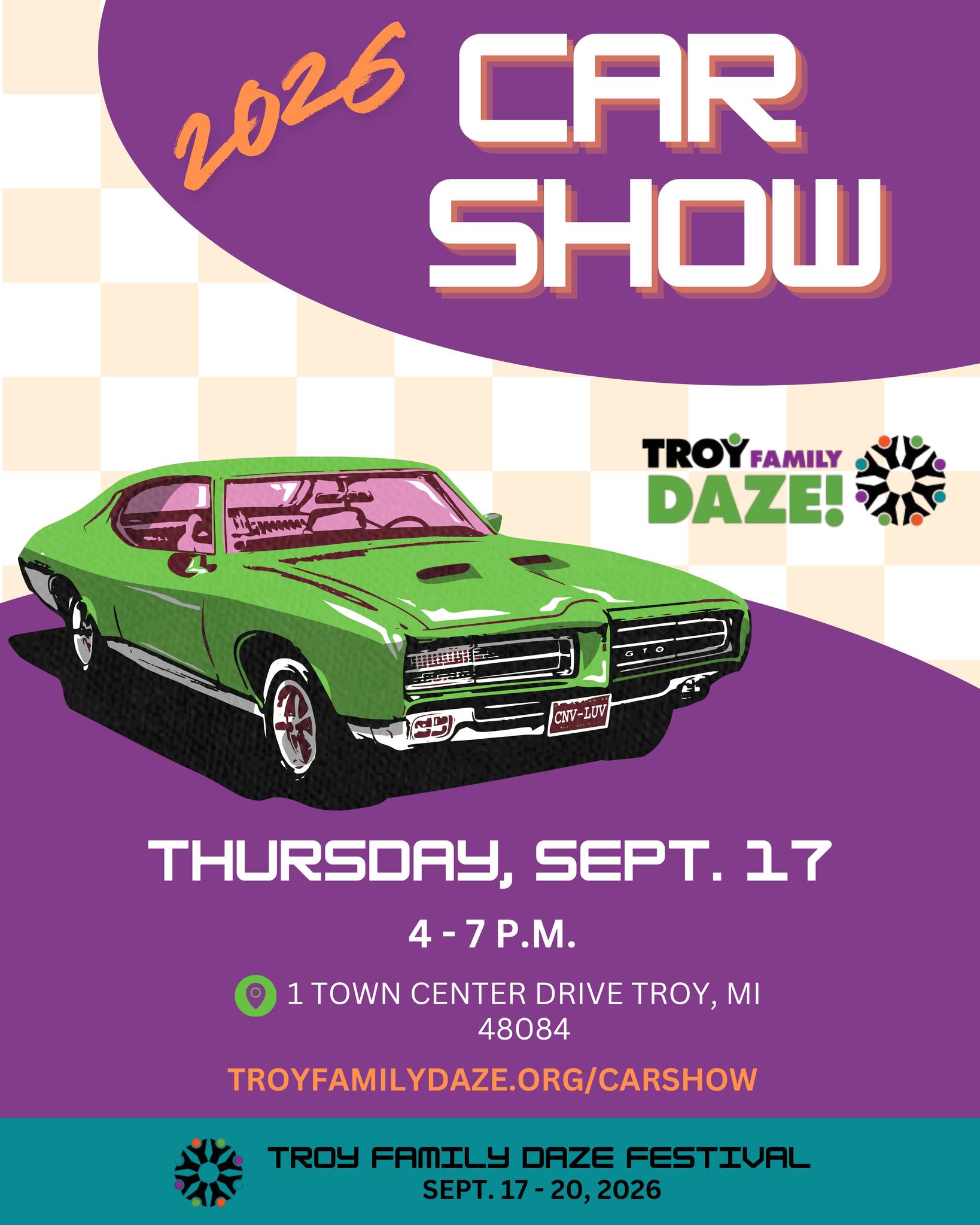 Troy Daze car show and cruise in Michigan