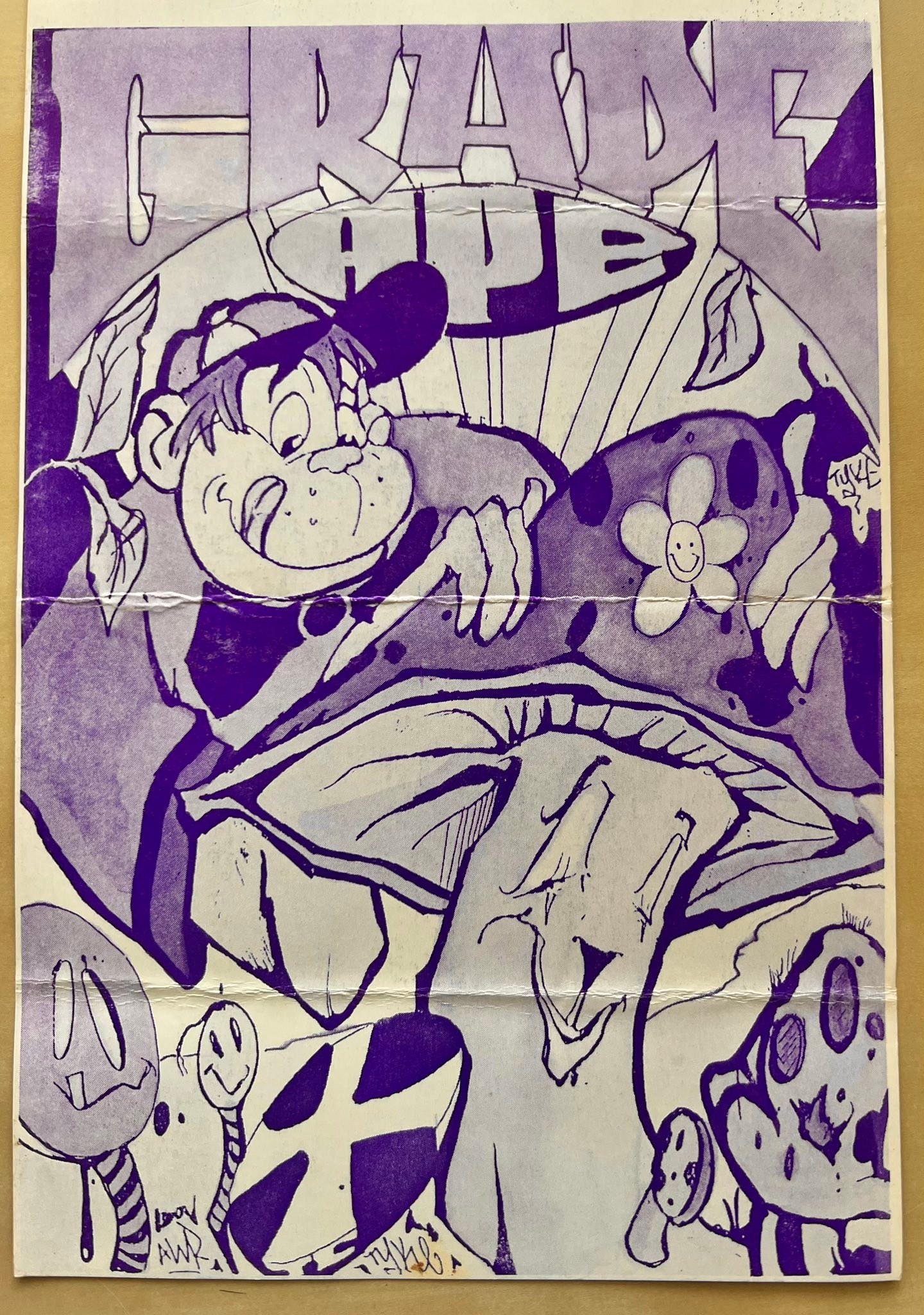 Grape Ape 1 Los Angeles, CA Rave Flyer 1991
