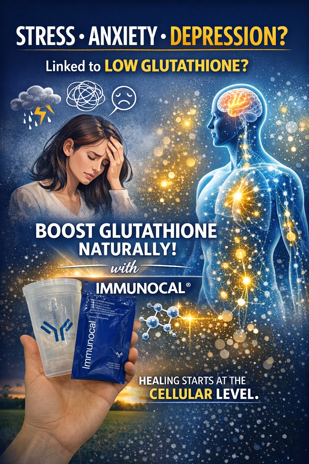 is low glutathione linked to depression anxiety Can help with and muscle spasms? GHK-COPPER PEPTIDE GHK-Cu has Bien-Être Size:40 days pack