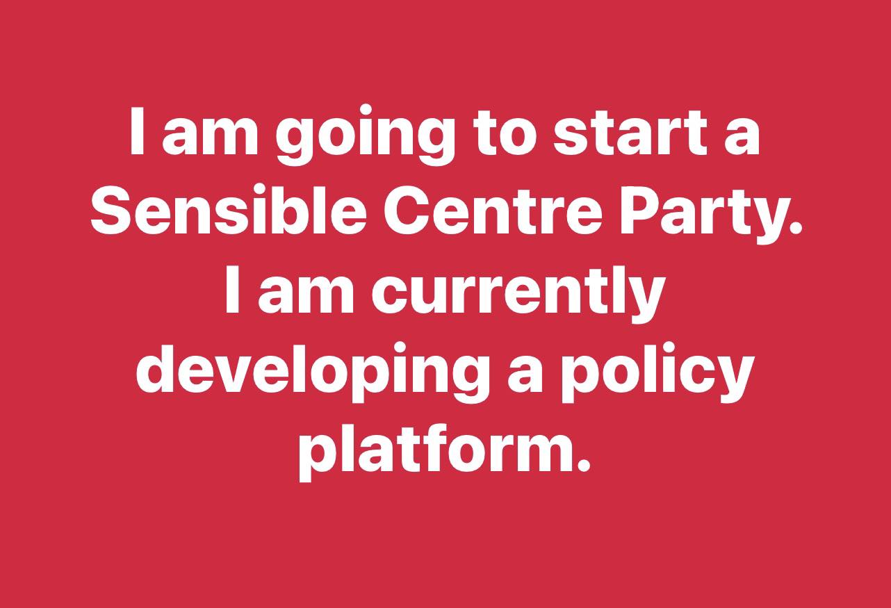 Jo Fallshaw - I am going to start a Sensible Centre Party... | Facebook