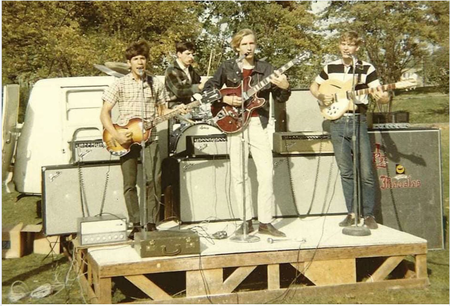 Joe Walsh and his early band 'The Measles' in 1966. They are
