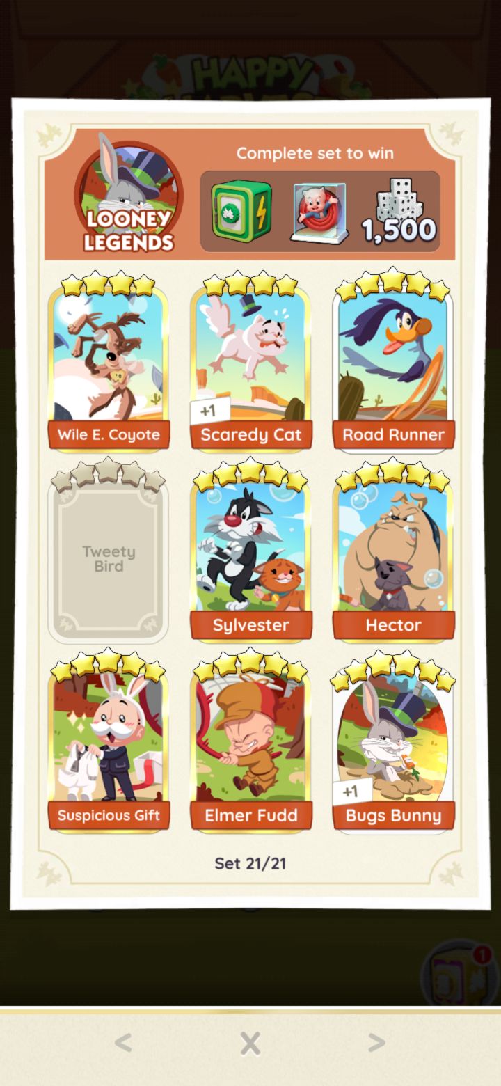 Anyone need tweety and able to trade for any of the 5⭐️ I still