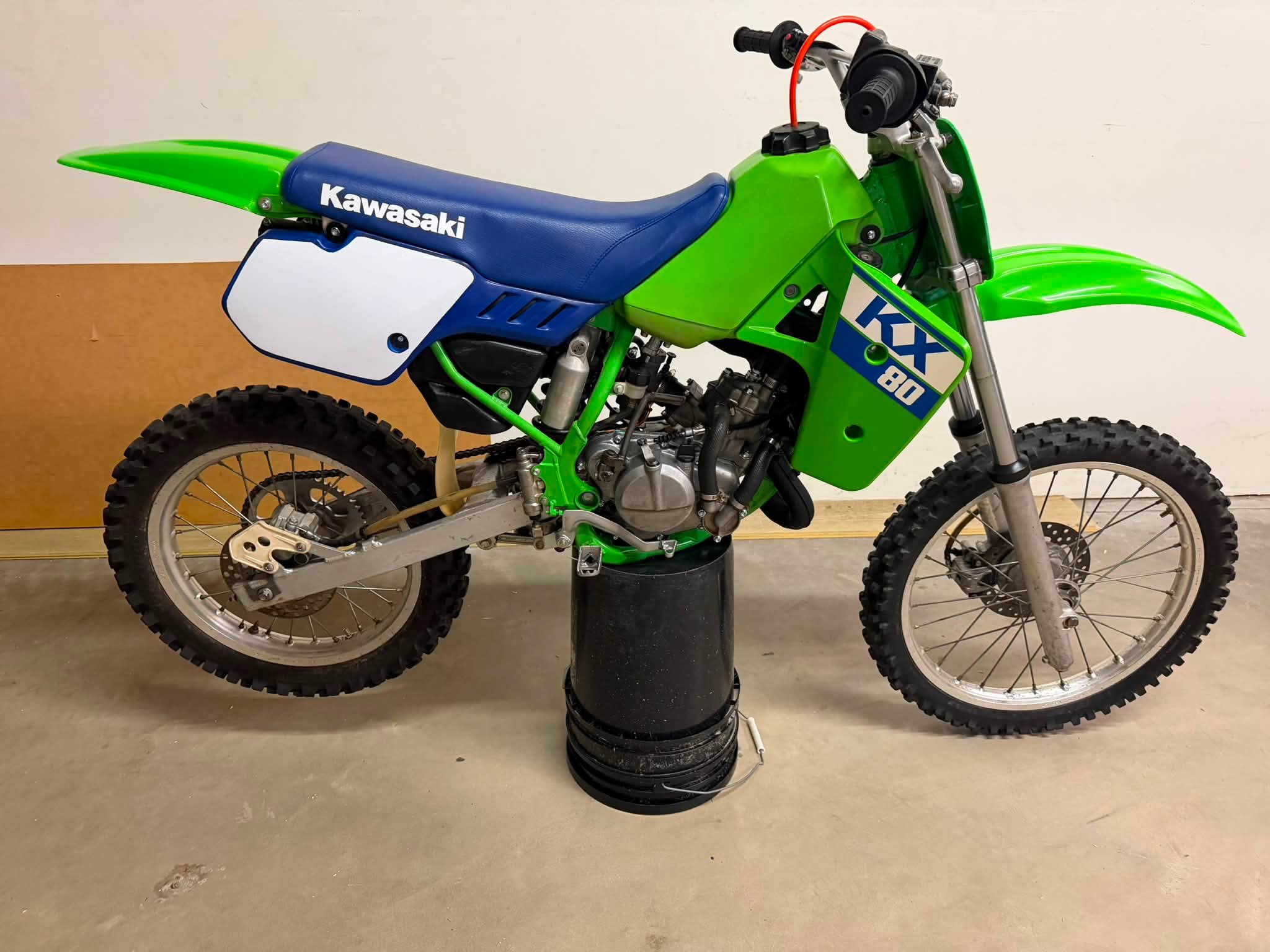 KX 80,1988 restoration completed. ￼ Kawasaki Kawasaki KX 80
