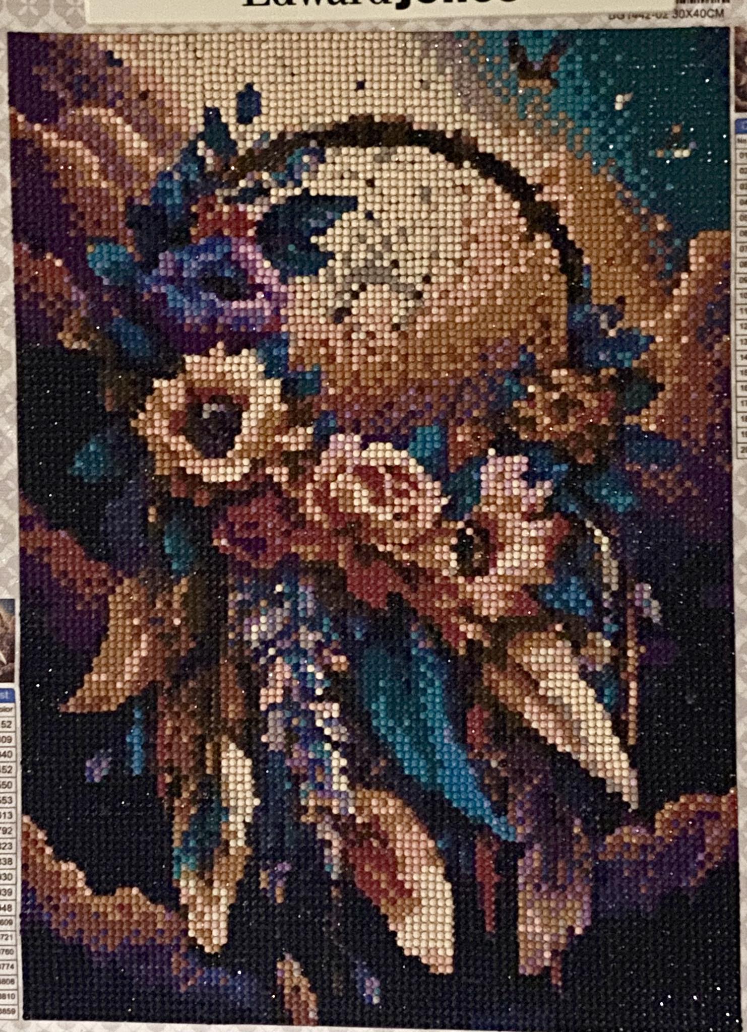 Finished Desert Bloom Dreamcatcher from Diamond Art Club display picture 1