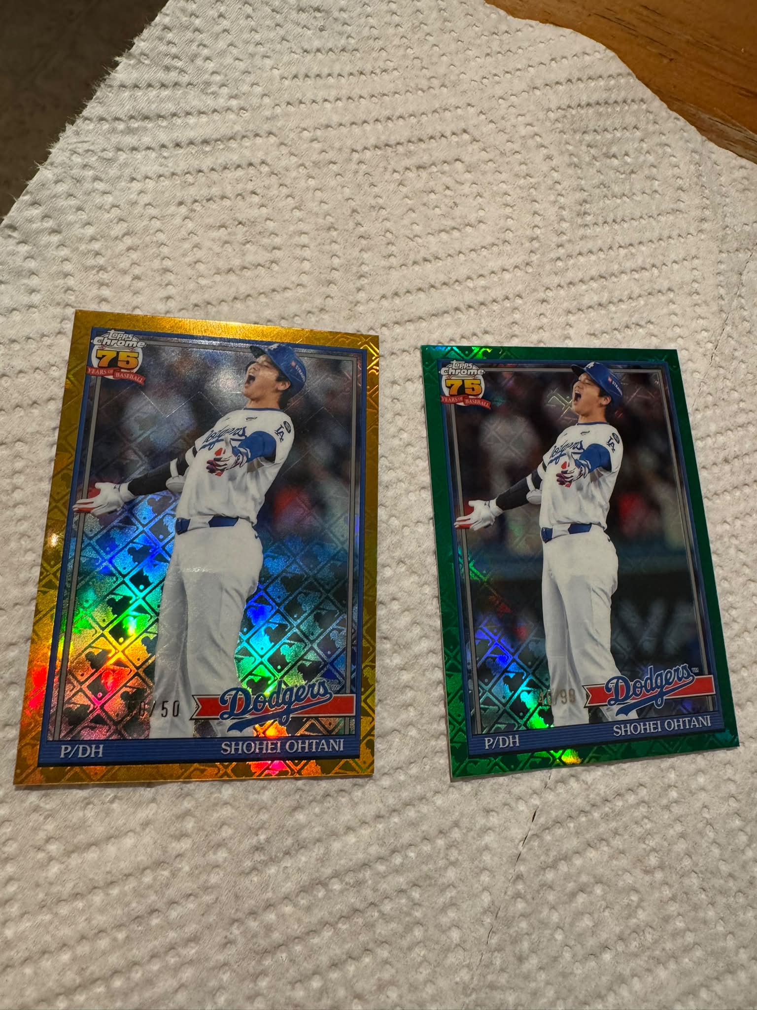 MISSION ACCOMPLISHED: This collector has completed his Shohei