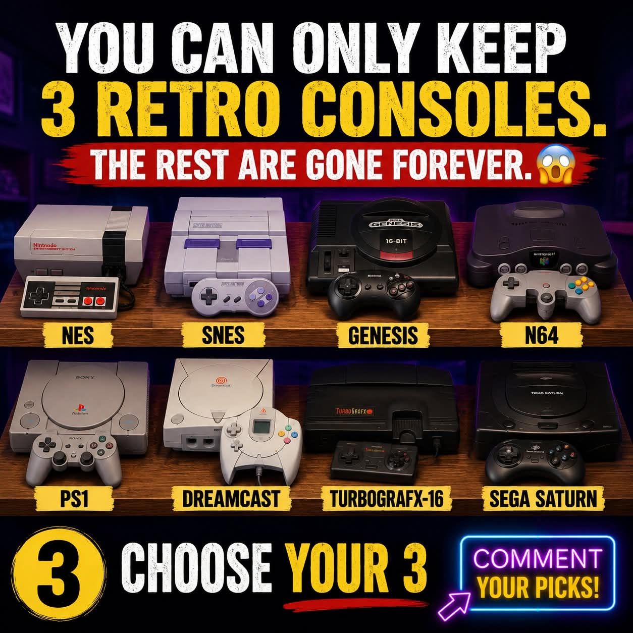 CREATION. best 8 bits console. snes ports, out digital, doble
