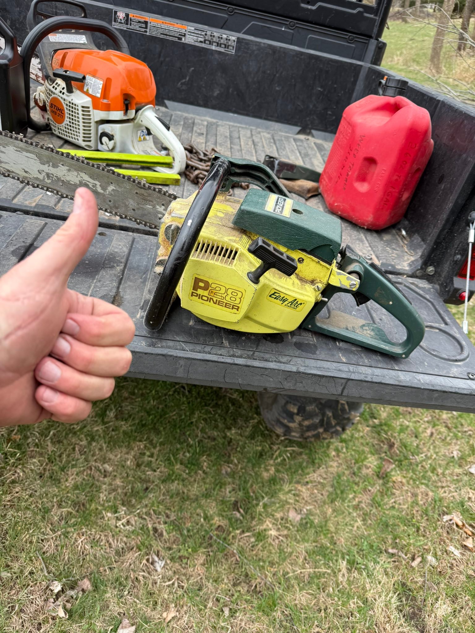 old chainsaw starts after 25 years