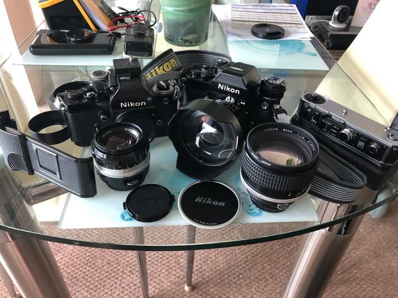 My Nikon collection Nikon F3AF with DX-1 finder and AF Nikkor 80mm