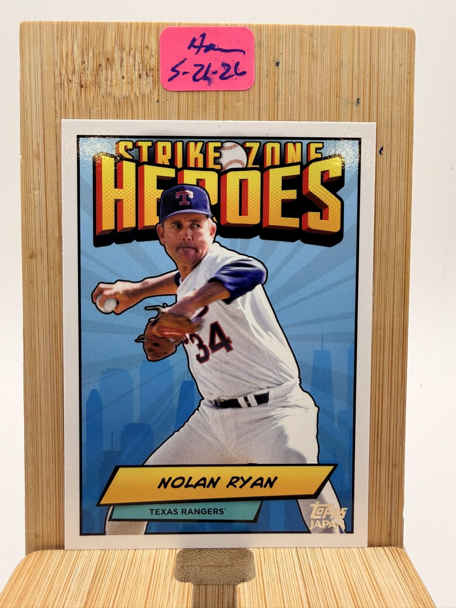 2024 Topps Japan Nolan Ryan Strikezone Heroes card auction