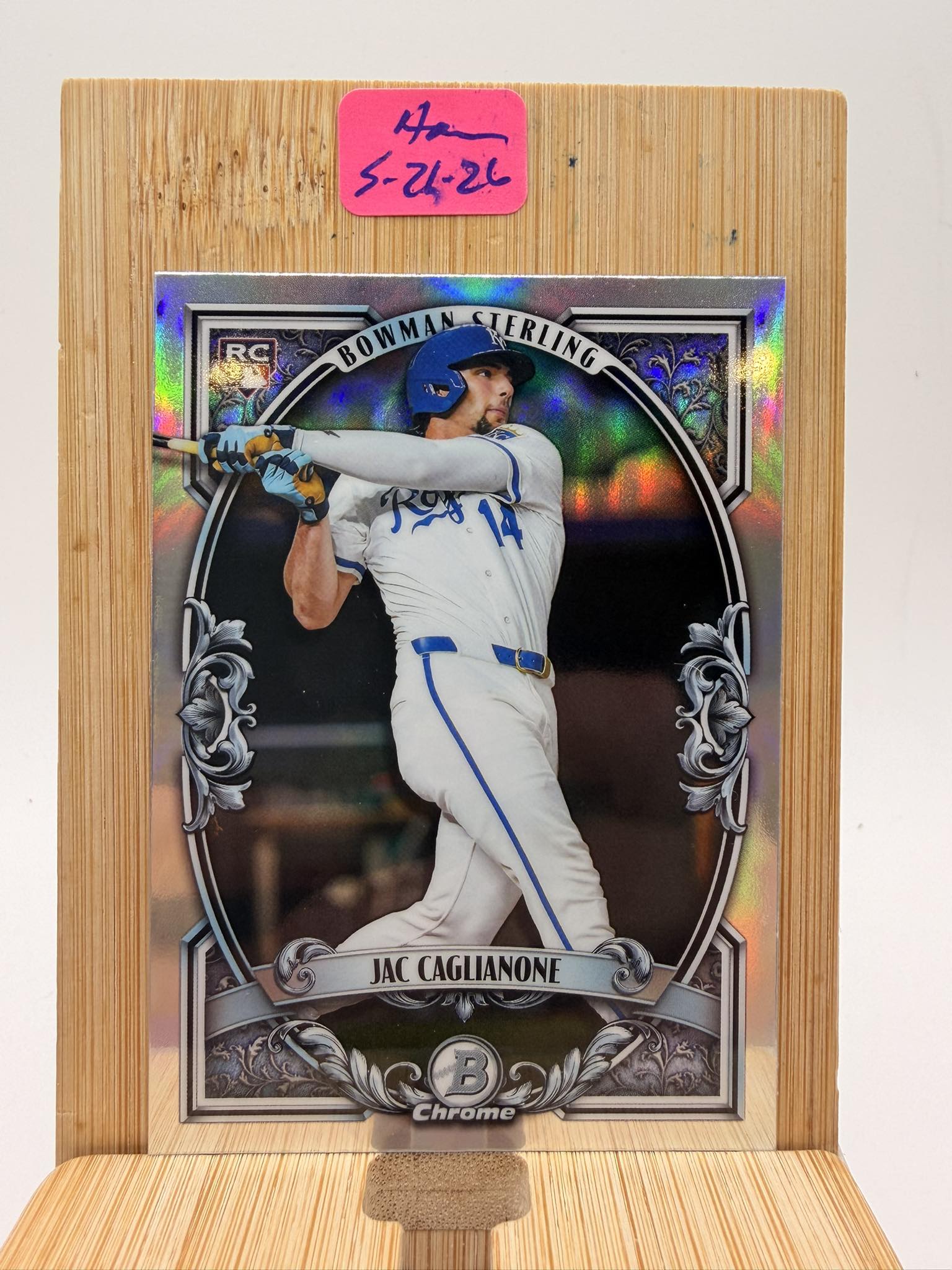 The product is a 2026 Topps Series 1 Jac Caglianone Spring 