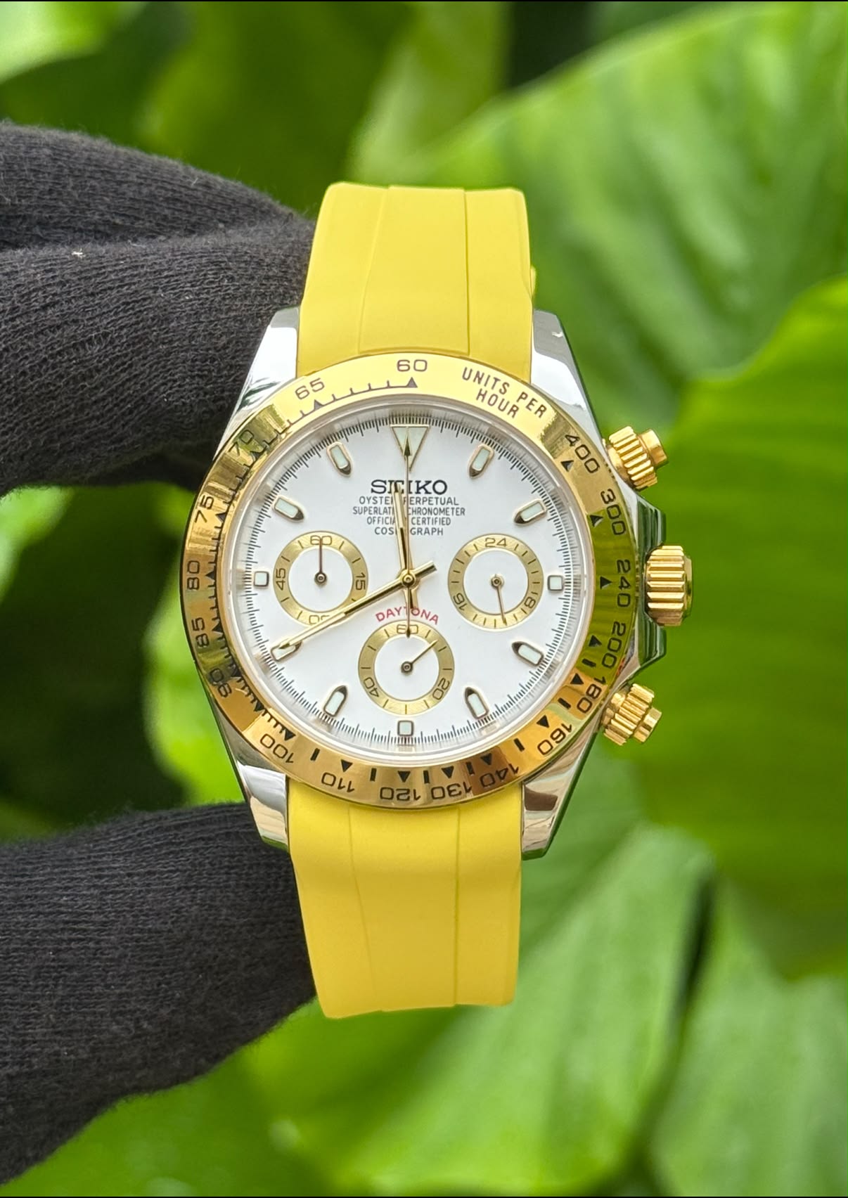 Custom Seiko Watch Commission: Two-Tone Yellow Gold VK63 for