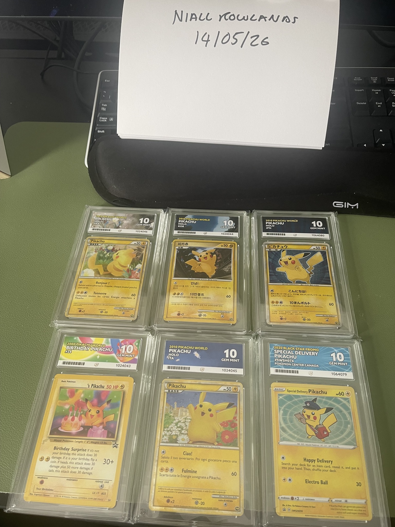 PSA10 ピカチュウ ワールドコレクション こんにちは アメリカ PSA10