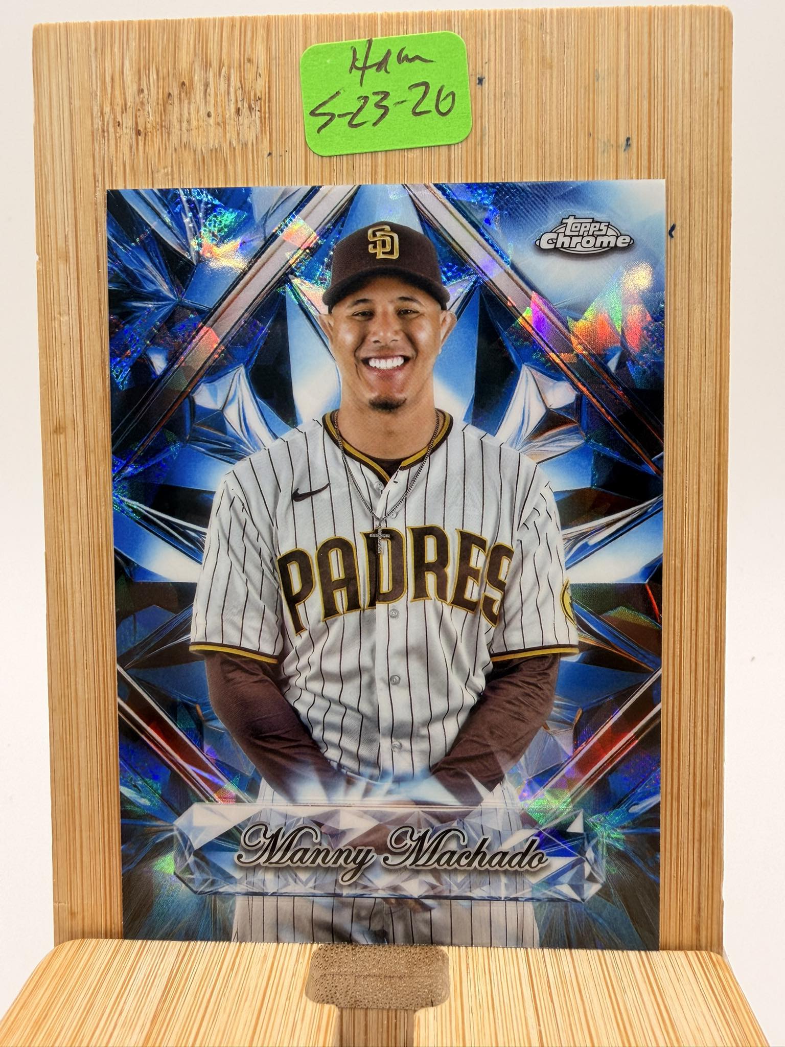 2025 Topps Chrome Manny Machado Saffire card auction