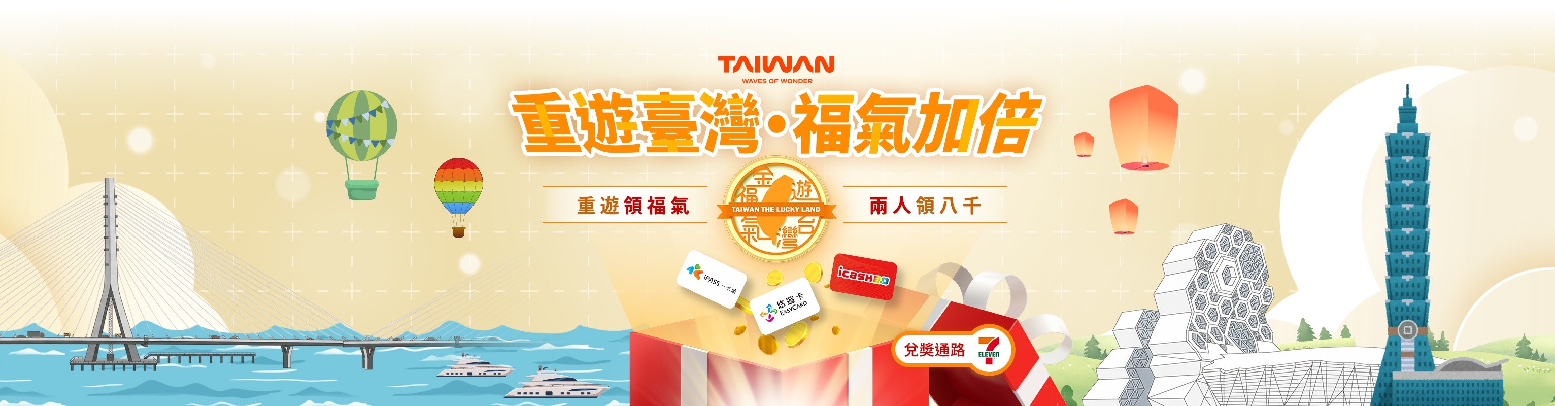 Entering Taiwan's 'Return To Taiwan - Double Your Luck' draw